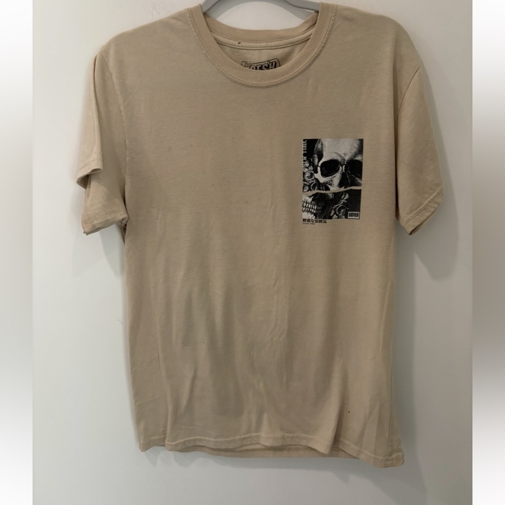 FRESH LAUNDRY double sided Grim Reaper short sleeve cotton blend size medium
